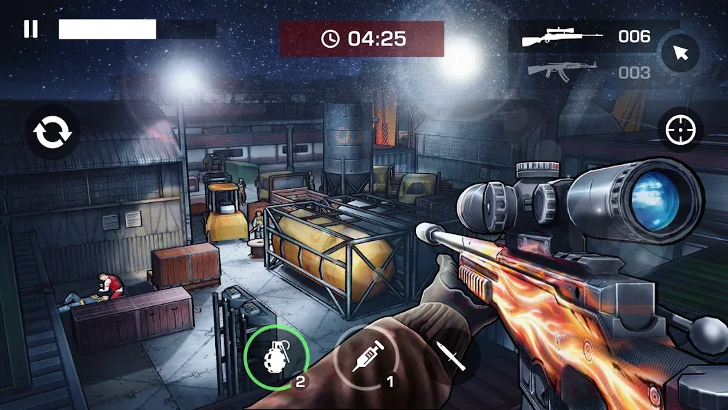 Gun Shooting Games Offline FPS (Ган 2)  [МОД Бесконечные деньги] Screenshot 2