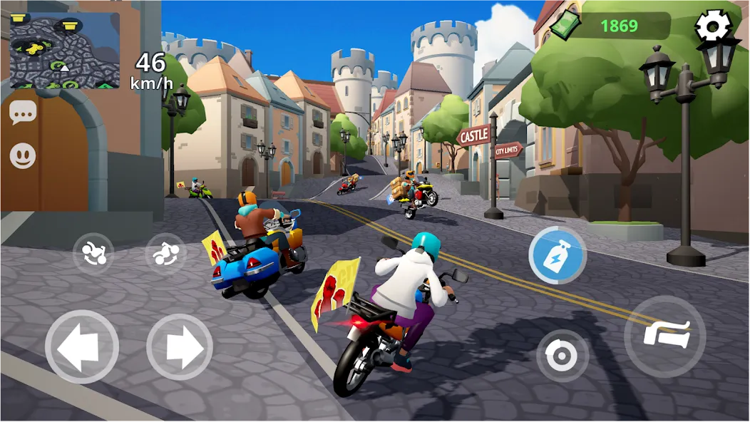 Moto City: Mad Bike Delivery (Мото Сити)  [МОД Unlocked] Screenshot 1