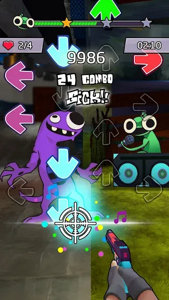 Beat Shooter Night: Rap Battle (ФНФ Фанк)  [МОД Много монет] Screenshot 3