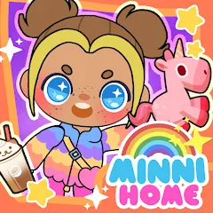 Скачать взлом Minni Family Home - Play House (Минни Семейный дом)  [МОД Mega Pack] - последняя версия apk на Андроид