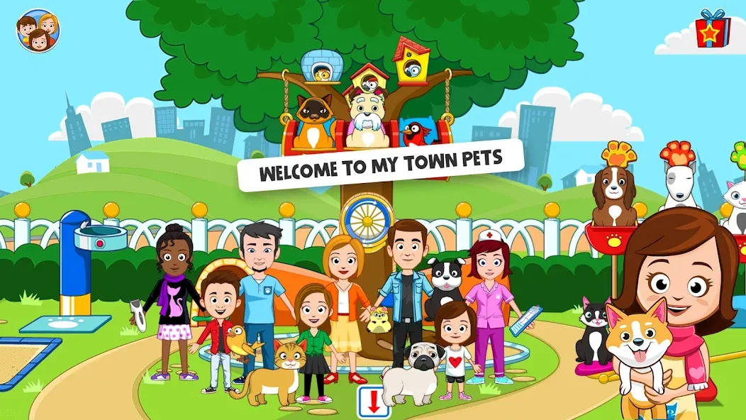 My Town: Pet games & Animals (Май Таун)  [МОД Mega Pack] Screenshot 1