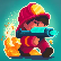 Скачать взломанную Firefighter: pixel shooter  [МОД Меню] - стабильная версия apk на Андроид