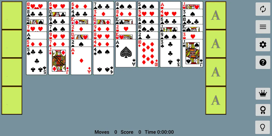 FreeCell with Leaderboards (Фрикел с таблицей лидеров)  [МОД Много денег] Screenshot 1