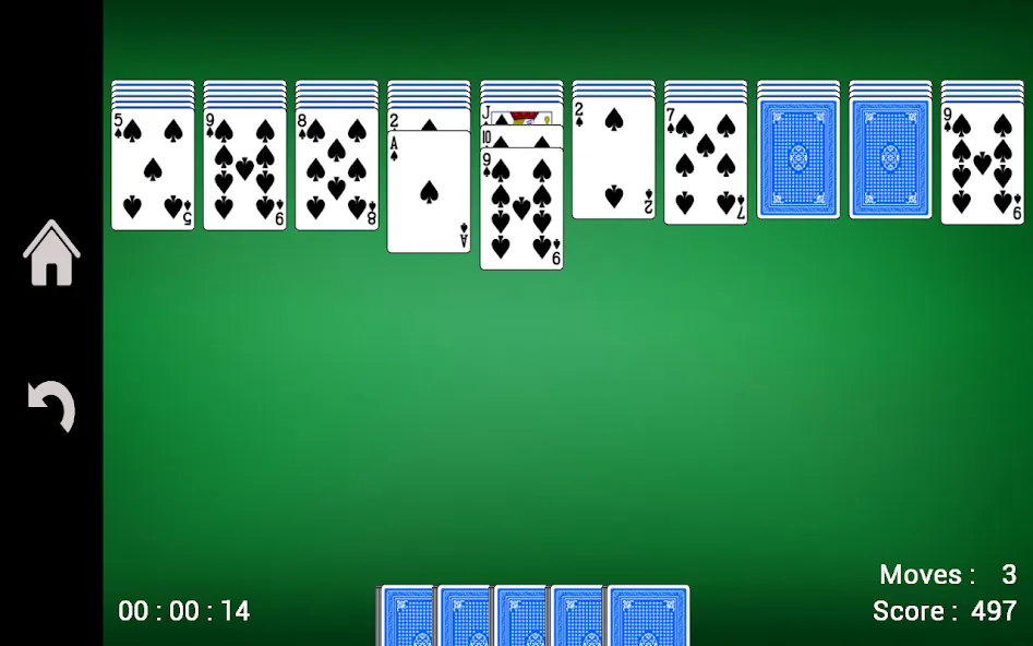 Spider Solitaire  [МОД Все открыто] Screenshot 3