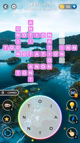 WOW4:Word Connect Offline Word (ВАУ 4)  [МОД Бесконечные монеты] Screenshot 3