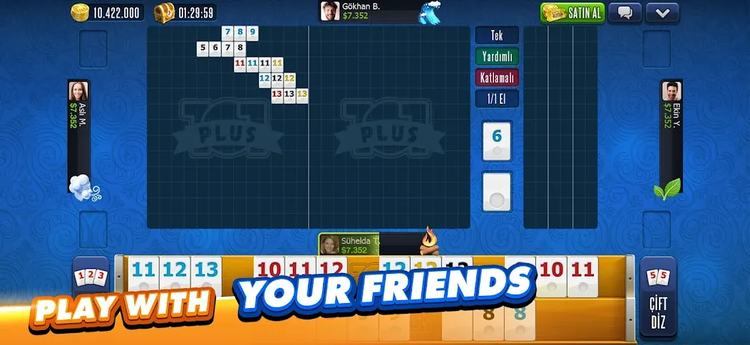 101 Okey Plus Rummy Board Game  [МОД Меню] Screenshot 4