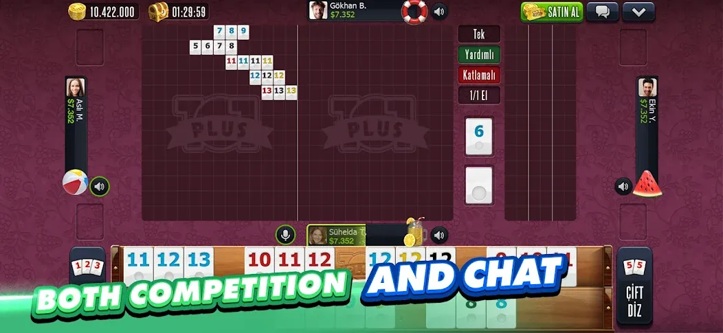 101 Okey Plus Rummy Board Game  [МОД Меню] Screenshot 5