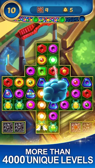 Lost Jewels - Match 3 Puzzle (Лост Джуэлс)  [МОД Бесконечные монеты] Screenshot 4