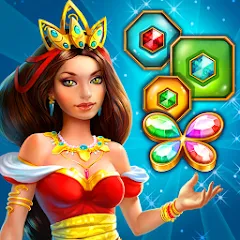 Взломанная Lost Jewels - Match 3 Puzzle (Лост Джуэлс)  [МОД Бесконечные монеты] - последняя версия apk на Андроид