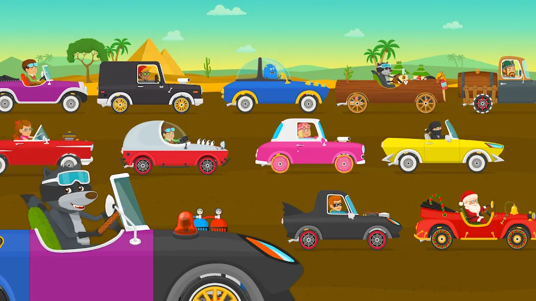 Racing car games for kids 2-5  [МОД Много монет] Screenshot 5