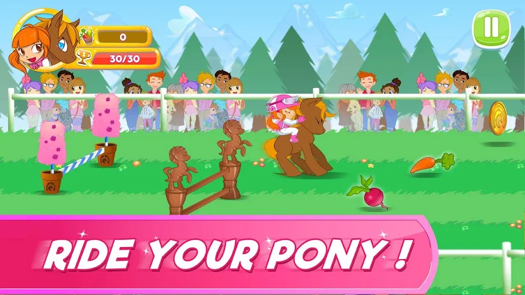 Pony Run : Magic Trails (Пони Ран)  [МОД Бесконечные монеты] Screenshot 2