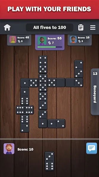 Dominoes online - play Domino!  [МОД Unlimited Money] Screenshot 2