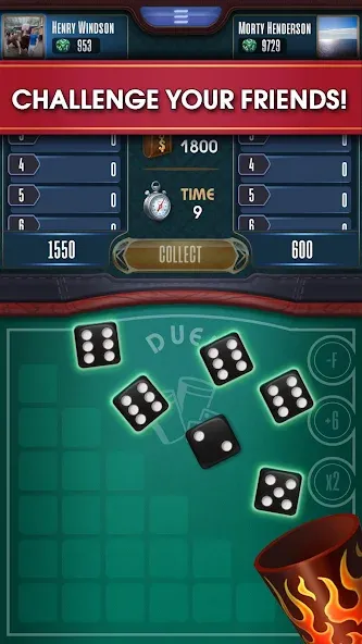 Farkle online 10000 Dice Game  [МОД Menu] Screenshot 3