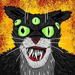 Взломанная Cat Fred Evil Pet. Horror game  [МОД Много денег] - полная версия apk на Андроид