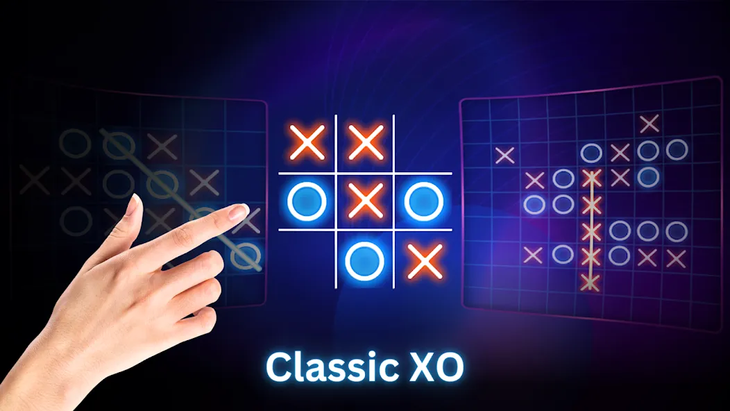 Tic Tac Toe 2 Player: XO Game (Тик Так Тоу 2 игрока)  [МОД Много монет] Screenshot 2