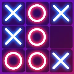 Взломанная Tic Tac Toe 2 Player: XO Game (Тик Так Тоу 2 игрока)  [МОД Много монет] - полная версия apk на Андроид