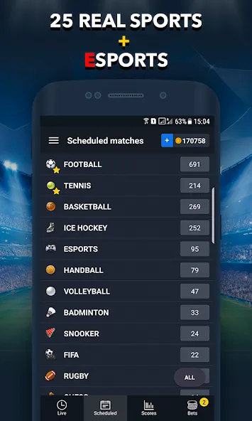 Sports Betting Game - BETUP  [МОД Mega Pack] Screenshot 3