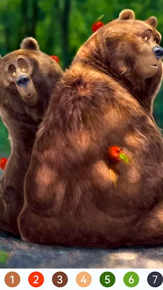 Animal Paint by Number Game (Анимал Пэйнт бай Намбер Гэйм)  [МОД Все открыто] Screenshot 4