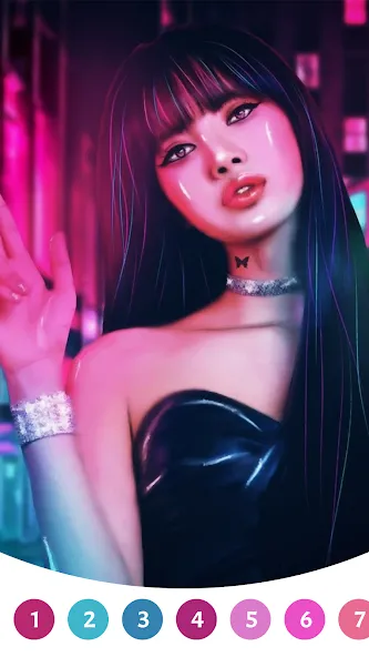 BlackPink Paint by Number (БлэкПинк Раскраска по номерам)  [МОД Бесконечные деньги] Screenshot 1