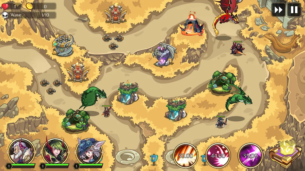 Kingdom War: Tower Defense TD (ТД Рояль)  [МОД Много монет] Screenshot 4