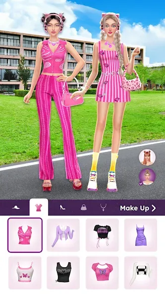 College Dress Up for Girls (Капель Макеовер)  [МОД Бесконечные деньги] Screenshot 2