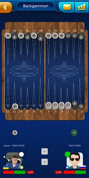 Backgammon LiveGames online  [МОД Menu] Screenshot 2