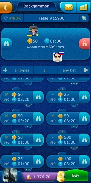 Backgammon LiveGames online  [МОД Menu] Screenshot 4