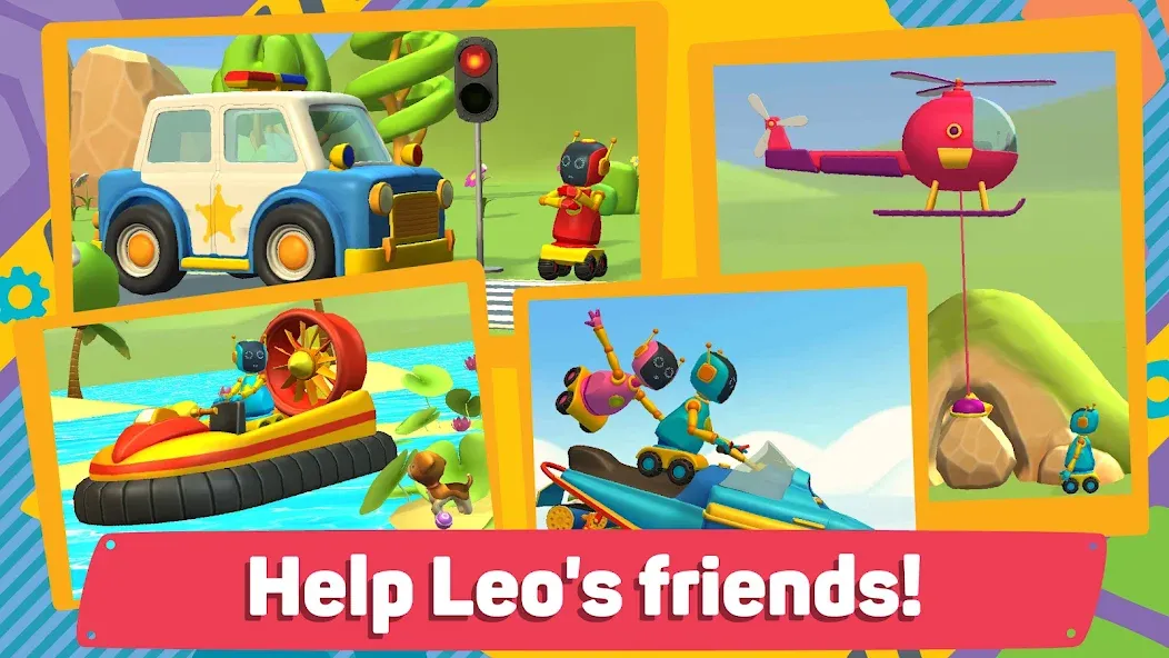 Leo 2: Puzzles & Cars for Kids  [МОД Все открыто] Screenshot 2