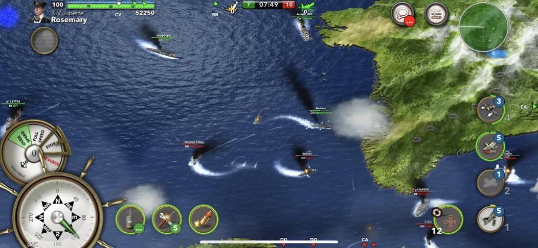 Navy Field: Online Sea Battles (НеиФилд)  [МОД Меню] Screenshot 4