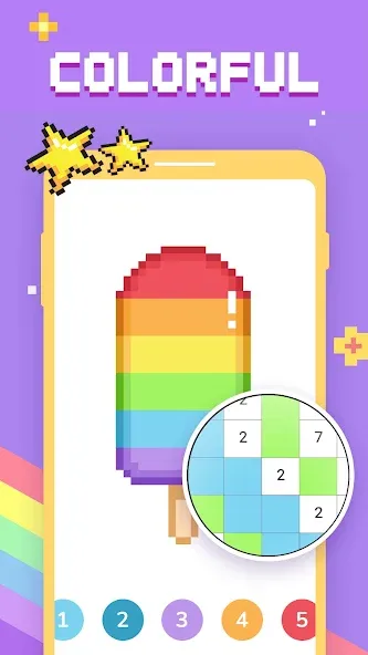 Paint by Number - Pixel Art  [МОД Mega Pack] Screenshot 1