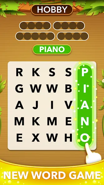 Word Heaps Search - Word Games (Ворд Хипс Срч)  [МОД Unlimited Money] Screenshot 1