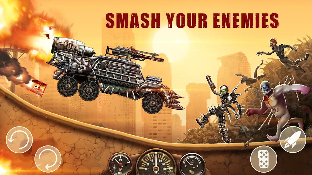 Zombie Hill Racing: Earn Climb (Зомби Хилл Рейсинг)  [МОД Много монет] Screenshot 3