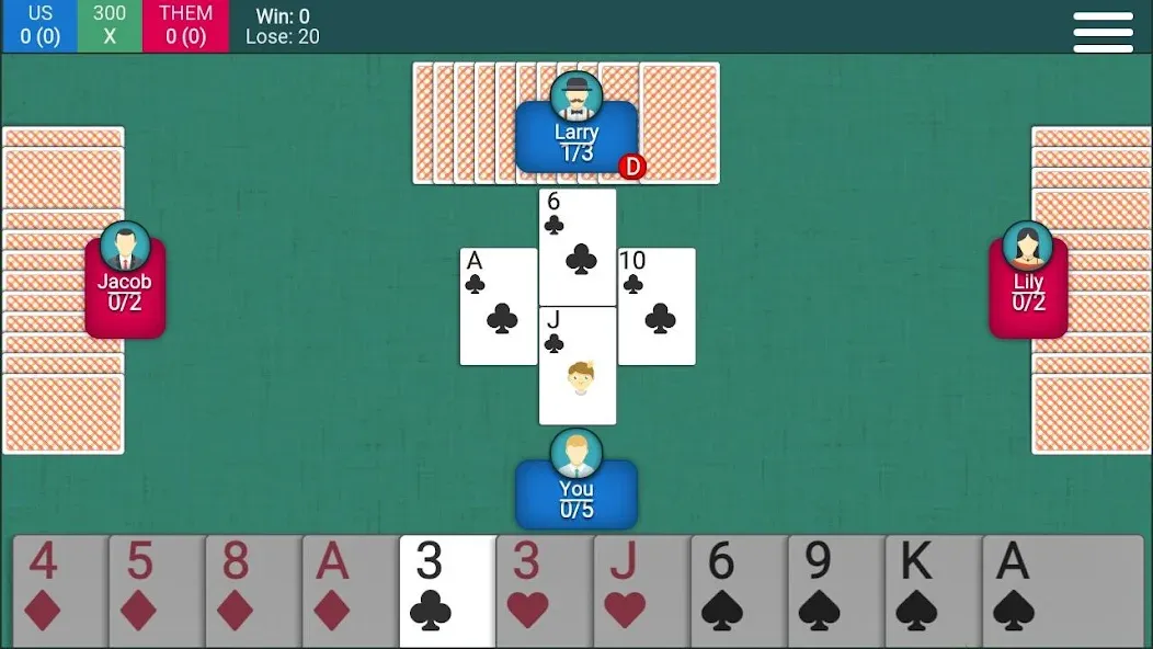 Spades Card Game (Спейдс Карточная Игра)  [МОД Меню] Screenshot 2