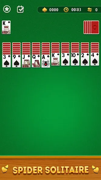 Spider Solitaire Card Game  [МОД Меню] Screenshot 1