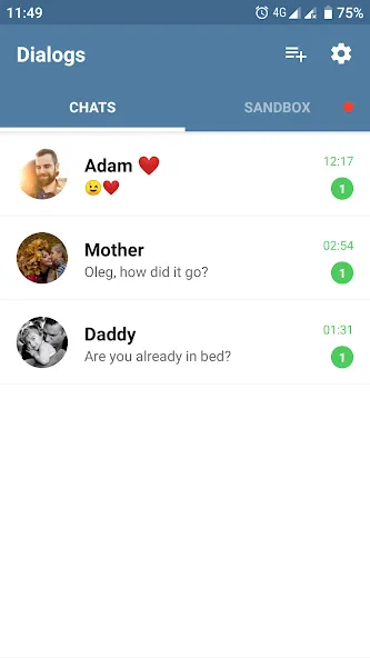 Fake Chat Messenger — TeleFake  [МОД Mega Pack] Screenshot 1