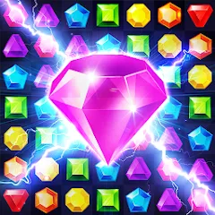 Скачать взлом Jewels Planet - Match 3 Puzzle  [МОД Все открыто] - стабильная версия apk на Андроид