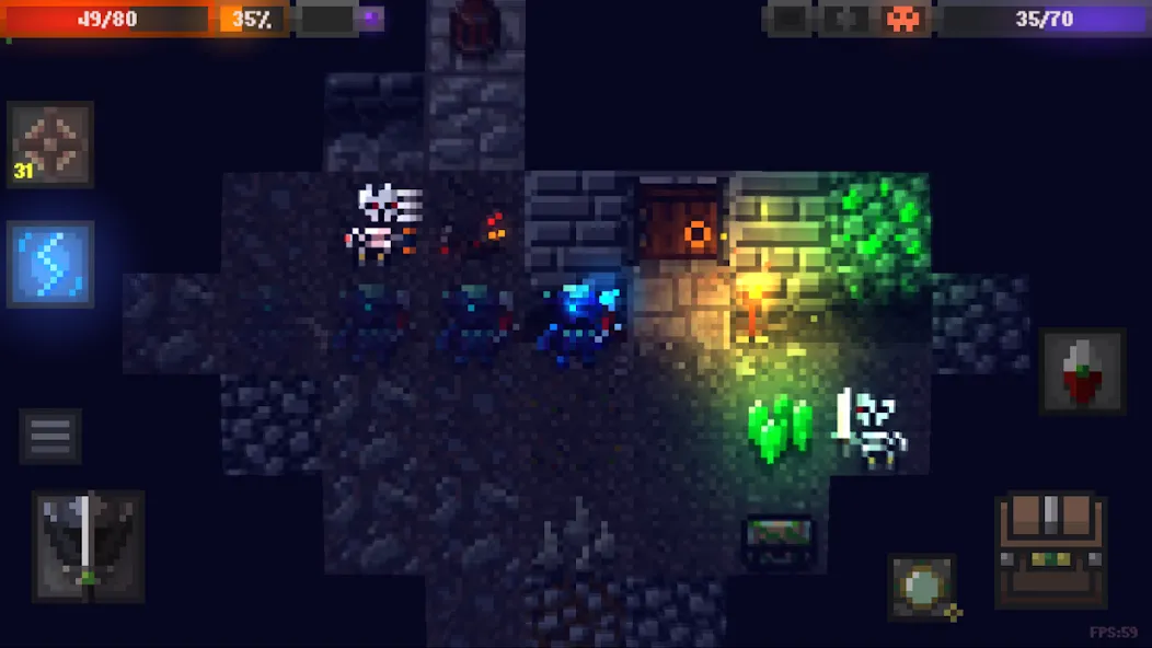 Caves (Roguelike) (Кэйвс)  [МОД Много монет] Screenshot 1