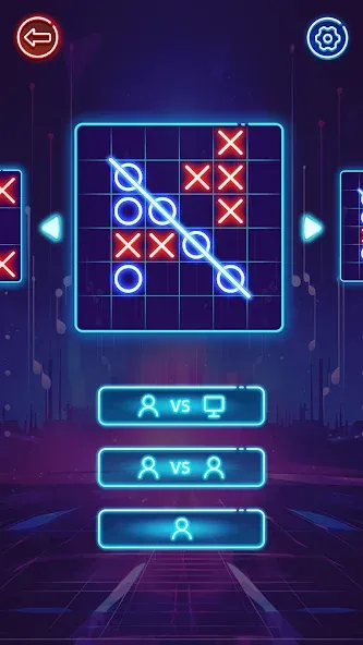 OX Game - XOXO · Tic Tac Toe  [МОД Много монет] Screenshot 2