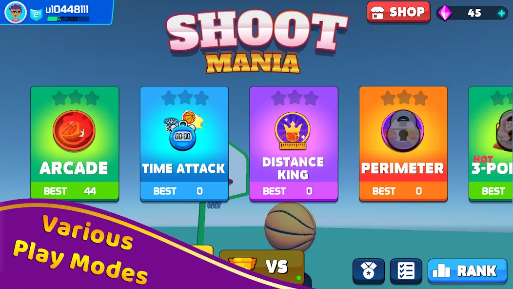 Shoot Challenge Basketball (Шут Челлендж Баскетбол)  [МОД Много денег] Screenshot 2