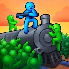 Скачать взлом Train Defense: Zombie Game (Трейн Дефенс)  [МОД Все открыто] - последняя версия apk на Андроид