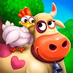 Скачать взломанную Farmington – Farm game (Фармингтон)  [МОД Mega Pack] - полная версия apk на Андроид