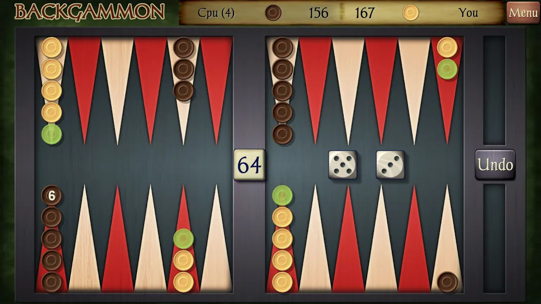 Backgammon (Бэкгаммон)  [МОД Menu] Screenshot 2