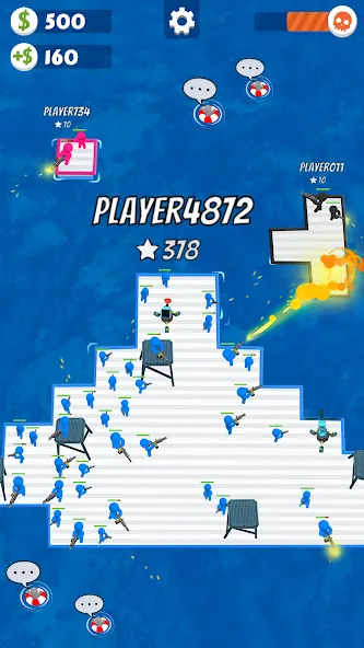 War of Rafts: Crazy Sea Battle (Война плотов)  [МОД Меню] Screenshot 5