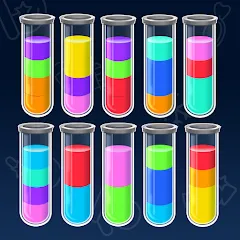 Скачать взлом SortPuz 3D: Water Color Sort (СортПаз 3Д)  [МОД Mega Pack] - стабильная версия apk на Андроид