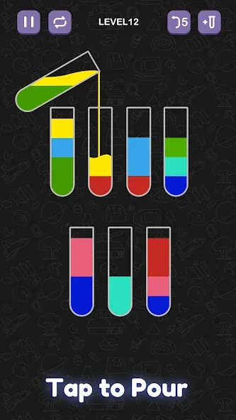 Water Sort Puzzle - Sort Color  [МОД Меню] Screenshot 1