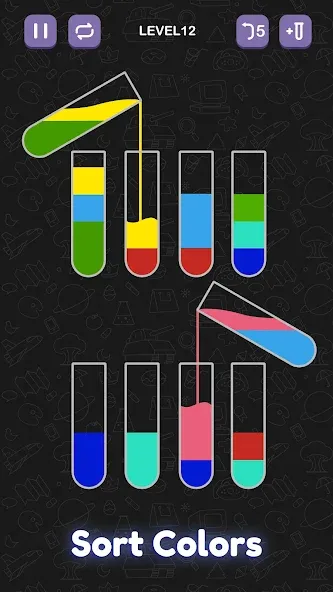 Water Sort Puzzle - Sort Color  [МОД Меню] Screenshot 3