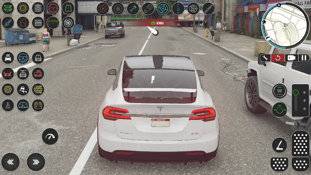 Electric Tesla Model X Driver (Электрический водитель   )  [МОД Меню] Screenshot 4